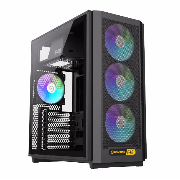 gabinete|gamemax|hardware|max5|gabinete gamemax f46 bk 4fan argb
